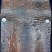 Swiss M1914 Schmidt-Rubin Sawback Bayonet, Early Leather Scabbard 13